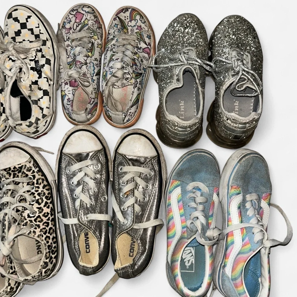 Converse Kids' Multi-Color and Black Sneakers